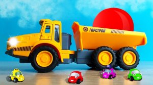 Машинки и Игрушки. НЕОБЫЧНЫЙ ОБЗОР про Экскаватор, Пожарная машинка и Полицейский автомобиль