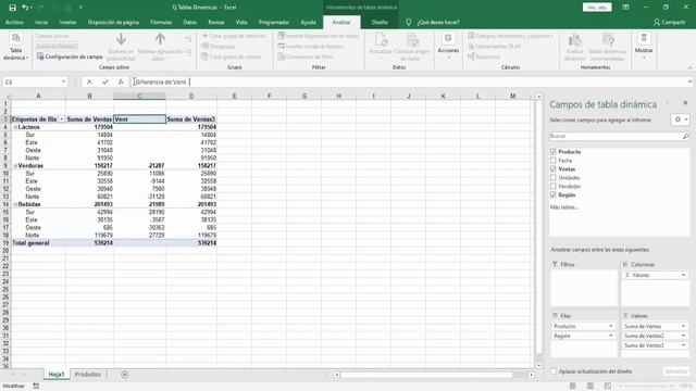 Excel 2019: Tablas Dinámicas (Funciones: Diferencia, %Diferencia, Total Acumulado y %, Clasificar) смотреть онлайн