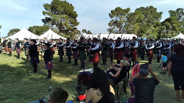 Las Vegas Highland Games- Massed Bands- pt 1- 16 Apr 23 смотреть онлайн