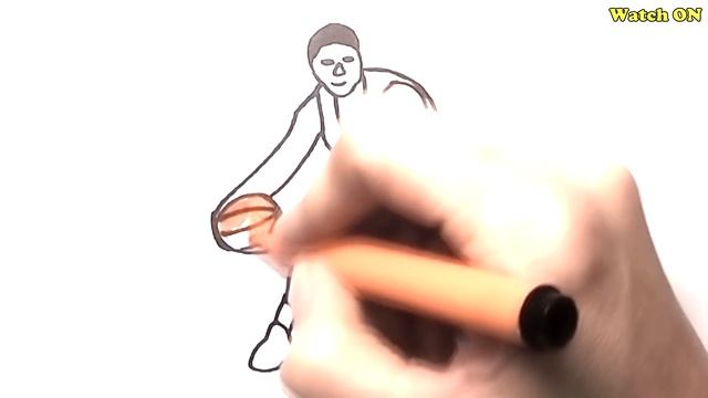 How to Draw Basketball Player | Coloring Pages and Drawing смотреть онлайн