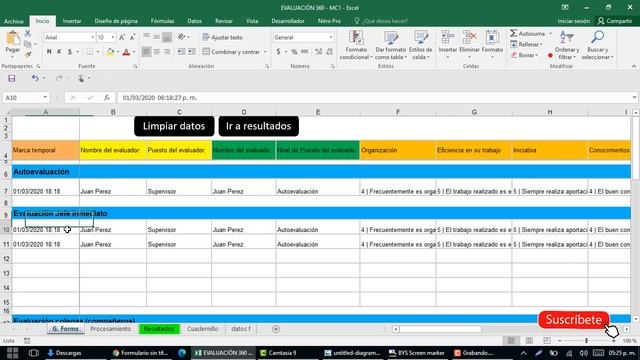 Evaluación 360 grados en Excel para Trabajadores смотреть онлайн