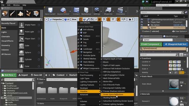 Unreal Engine 4: Beginners Guide to Lighting : Moveable Objects in Static Lighting смотреть онлайн