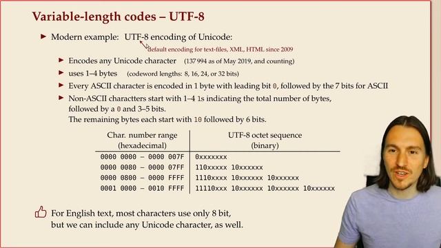 COMP526 7-2 §7.2 Character Encodings смотреть онлайн