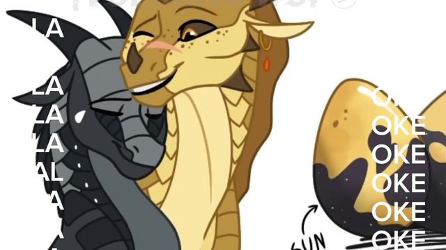 милая парочка♡ //драконья сага wings of fire/ Вихрь, Луновзора// смотреть онлайн