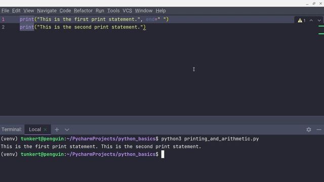 Python Print Function (+ Arithmetic) смотреть онлайн