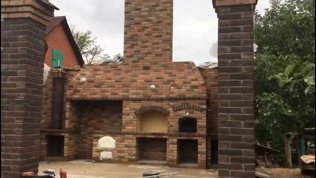 КОМПЛЕКС БАРБЕКЮ из кирпича ''Донские зори''. смотреть онлайн