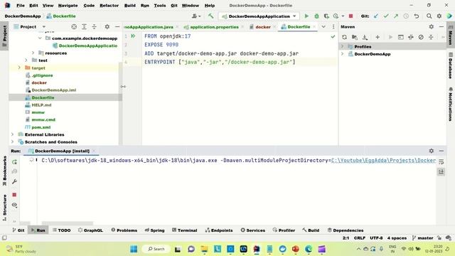 Dockerizing Spring Boot Application | How to Create Docker Image of Spring Boot Application | смотреть онлайн