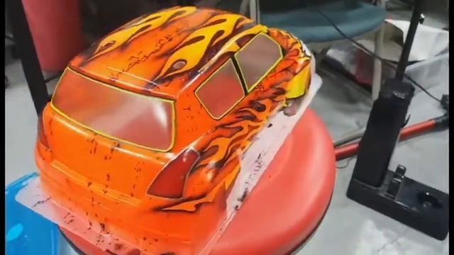 TAMIYA Body painting 바디 도색 / www.rcfactory.net смотреть онлайн