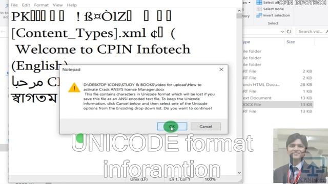 How to fix UNICODE ERROR This file contains characters in Unicode format which will be lost-Notepad смотреть онлайн
