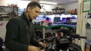 Установка ручек с подогревом на квадроцикл.