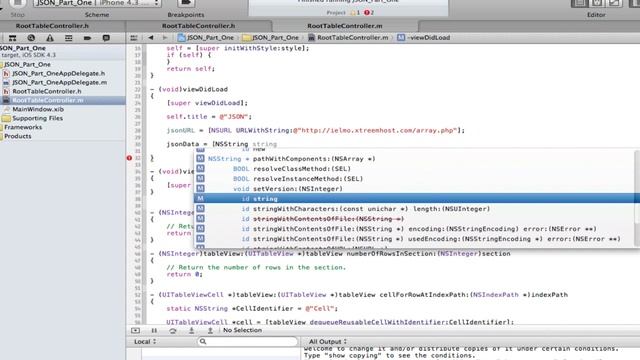 iPhone Web Services - JSON Part 1 смотреть онлайн