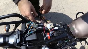 Установка сигнализации на альфу 125 (Musstang Alfa FIT MT125-8)