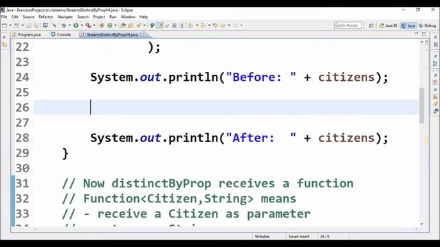 streams distinct by prop v4 in java смотреть онлайн