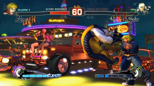 Ultra Street Fighter IV - Ken Masters vs. Rufus (Rival Battle) | PS4 Gameplay смотреть онлайн