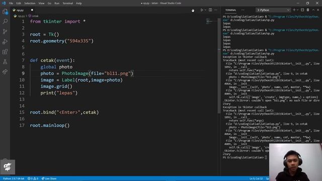 python tkinter tutorial #22 |membuat tkinter bind event keyboard & mouse смотреть онлайн