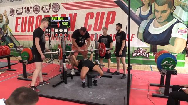 Tsimpi Maria жим лежа 90 кг св 55,20 кг смотреть онлайн
