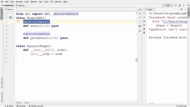 Python Abstract Classes смотреть онлайн