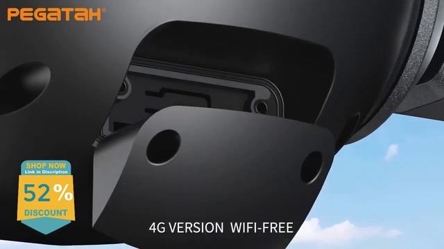 PEGATAH 8MP 4G Wireless Solar Camera 4K WiFi Dual Lens 10X Solar Panel смотреть онлайн