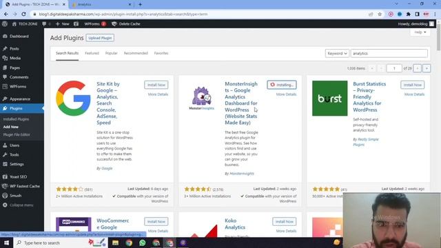 How to Add Google Analytics to Wordpress Website | Monsterinsights Plugin Tutorial смотреть онлайн