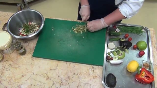 Холодная закуска "Тар-тар с морским гребешком" смотреть онлайн