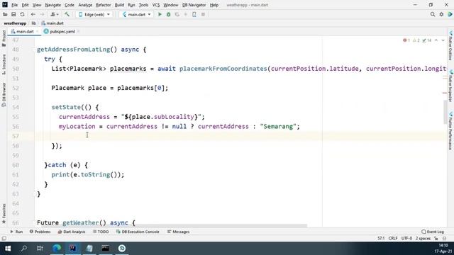 Tutorial Flutter Project Weather App dengan API JSON, Geocoding dan Geolocator (Part 3) смотреть онлайн
