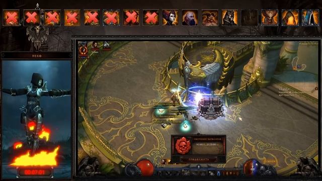 Diablo 3: Завоевание "РЕЖИМ БОССА" в соло за Охотника на демонов и сет Шестерни мертвых земель смотреть онлайн