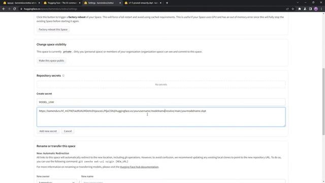 How To Add Private Models In ? Hugging Face Web UI (No Sound) смотреть онлайн