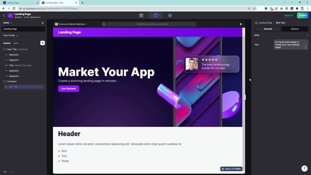 How to Build a No Code Landing Page with @glideapps Pages смотреть онлайн