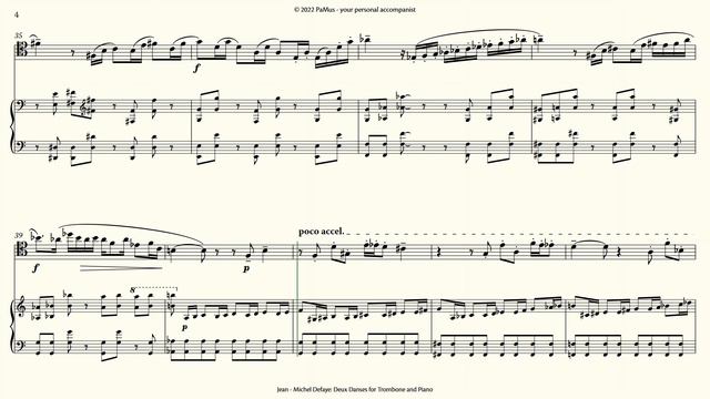 Jean Michel Defaye: Deux Danses for Trombone and Piano 442Hz смотреть онлайн