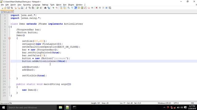 65. Swing- JProgressBar | Java tutorials | (in Hindi) смотреть онлайн