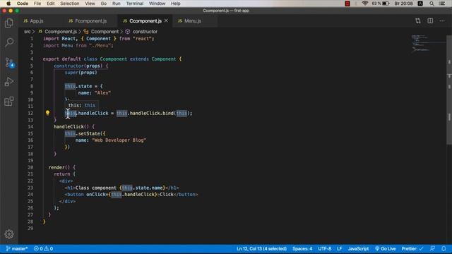 Уроки React Js - State, состояние компонента и примеры смотреть онлайн