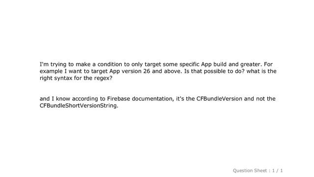 iOS : How to target app version in Firebase RemoteConfig for some build version and greater using c смотреть онлайн