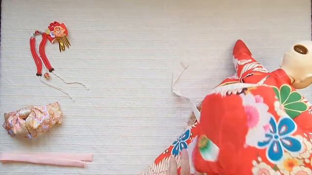 How to wear Kimono for BJD Girls || Doll Dress Up ||女性人形着物着付け смотреть онлайн