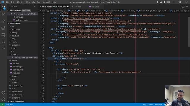 Laravel WebSockets Course | Chat App Example смотреть онлайн