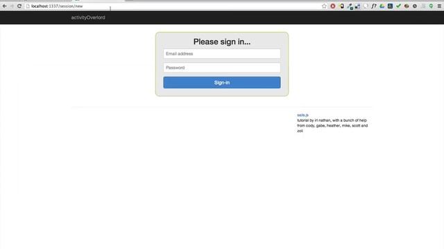 Building a Sails Application: Ep13 - Sign-in page, session controller, new action, and sessions. смотреть онлайн