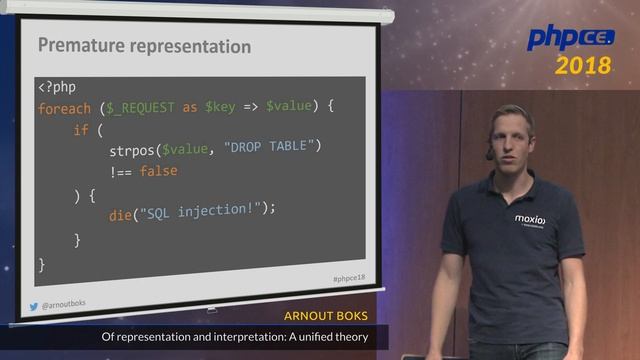 Arnout Boks: Of representation and interpretation: A unified theory - phpCE 2018 смотреть онлайн