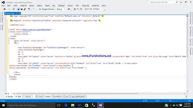 HOW TO USE AJAX COLOR PICKER EXTENDER CONTROL IN ASP.NET смотреть онлайн