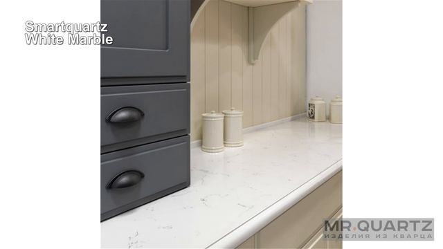 Кварцевый камень Smartquartz White Marble смотреть онлайн