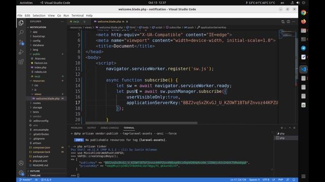 send push notification to browser in Laravel or any php project смотреть онлайн