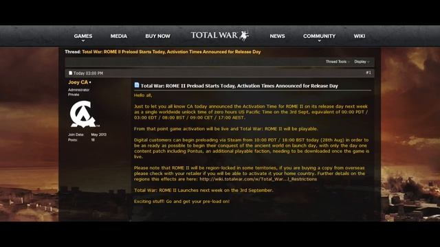 Total War: Rome II - All Achievements (Preload NOW) смотреть онлайн