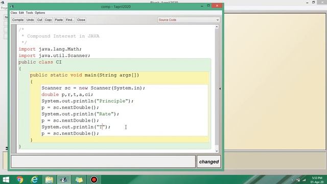 Calculation of Compund Interest in JAVA смотреть онлайн