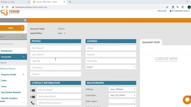 Fusion CRM - How to add client смотреть онлайн