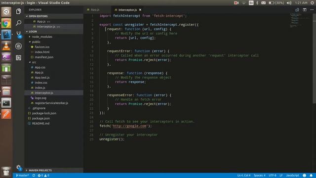 React Js tutorial - Interceptor смотреть онлайн