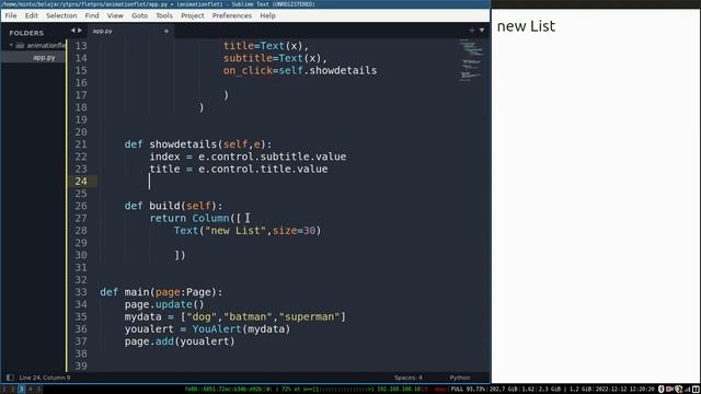 Flet Tutorial - AlertDialog смотреть онлайн