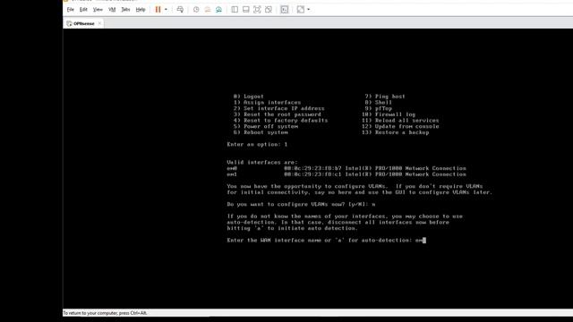 OPNsense - Installation & Basic Configuration - Part 1