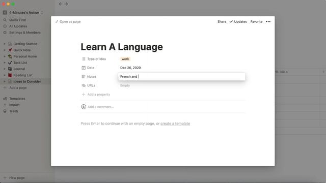 Two Ways to Add Data in Your Notion Database | Notion Tutorial смотреть онлайн