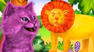 ЖИВОТНЫЕ в ДЖУНГЛЯХ ИГРА для ДЕТЕЙ говорящий КОТЕНОК АБИ играет ДЕТСКИЙ ЛЕТСПЛЕЙ