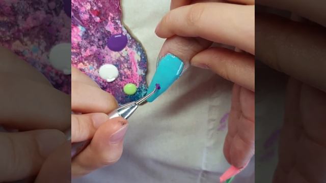 My daughter is doing my nails | glitterbels | gel polish freehand designs | nail art tutorial смотреть онлайн