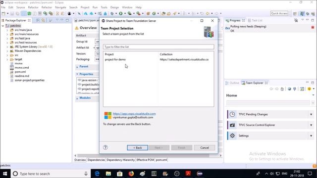 How to manage code on TFVC (Team Foundation Version Control) with Eclipse смотреть онлайн