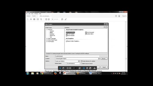 Office Solutions Development (VSTO Code Behind a Document in Excel) смотреть онлайн